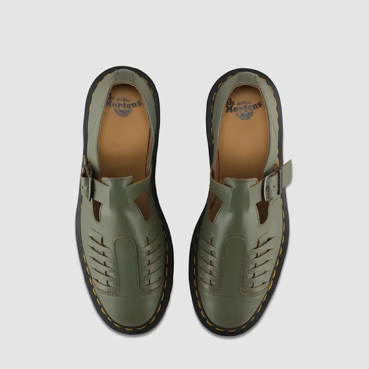 DR. MARTENS ドクターマーチン ミカ カーキ オリーブグリーン uk4 235