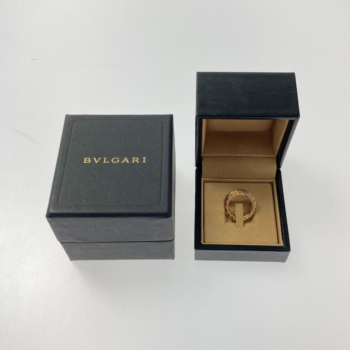 BVLGARI ブルガリ B-ZERO1 リング K18YG #48 指輪 箱有 ビーゼロワン