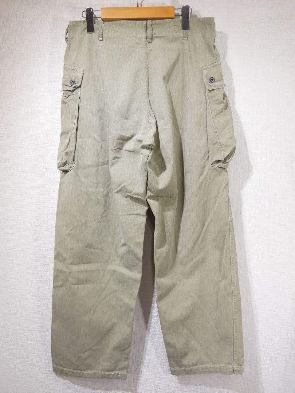 【希少】USMC P-44 モンキーパンツ 40s ヘリンボーン ヴィンテージ 40S USMC P-44 HBT Trousers モンキーパンツ