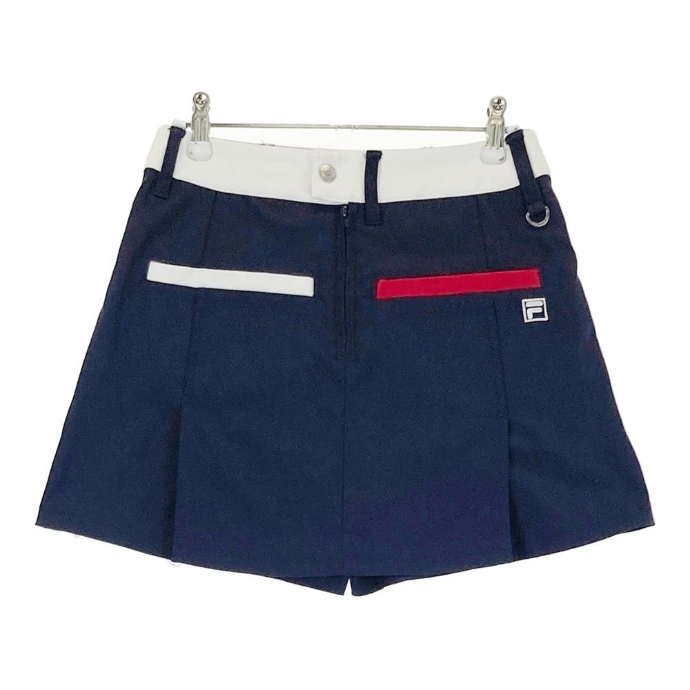 サイズ：S FILA GOLF フィラゴルフ インナー付スカート ネイビー系