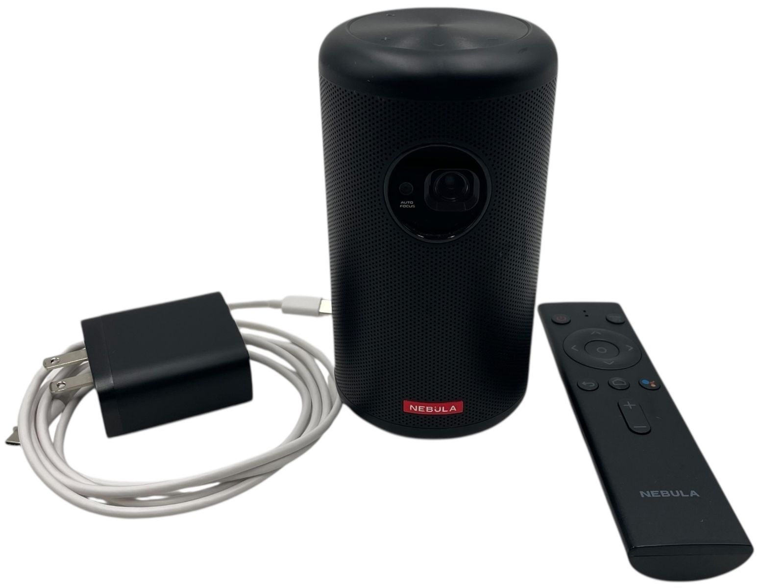 NEBULA Capsule II D2421 モバイルプロジェクター 通電 フォーカス リモコン動作 済み ACアダプター type-Cケーブル リモコン付