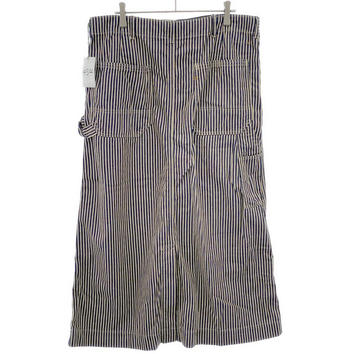 45R フォーティファイブアール モンプデニムのペインタースカート ヒッコリー加工 50340012 アイボリー 3