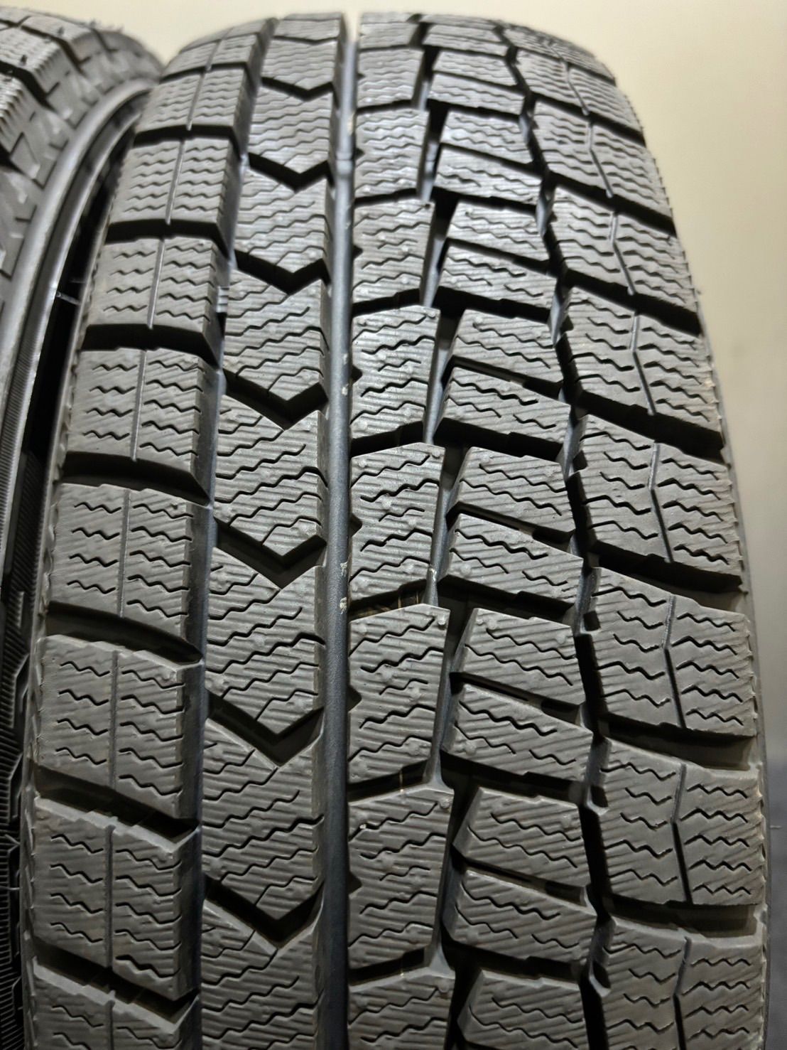 ★155/65R14 DUNLOP/WINTER MAXX WM02 22年製 スタッドレス 4本 ダンロップ ウィンターマックス N-BOX スペーシア (3-G575)