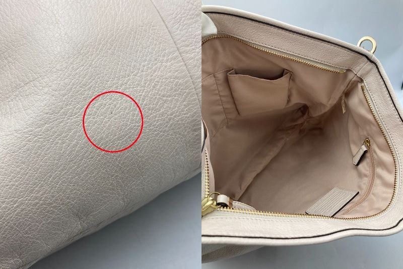 COACH コーチ マディソンホーボー 2WAY ショルダーバッグ 27858 レディース オフホワイト ワンショルダー 中古 D4 COACH - COACH コーチ マディソンホーボー 2WAY ショルダーバッグ