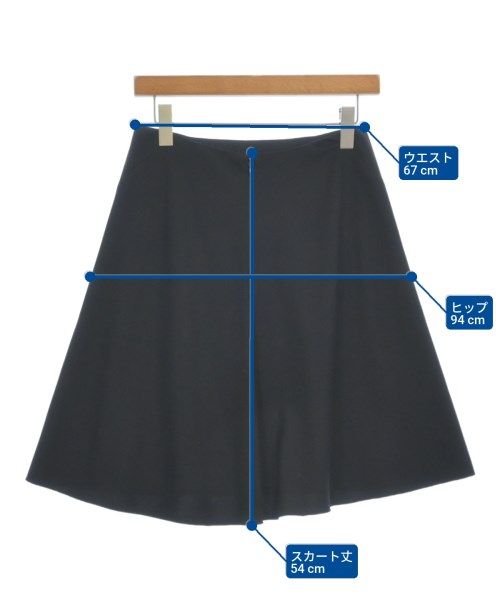 JIL SANDER NAVY ひざ丈スカート レディース 【古着】【中古
