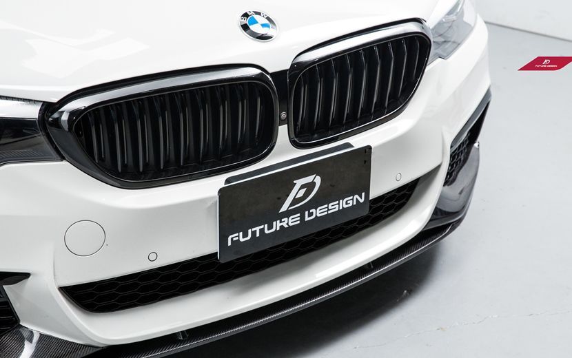 FUTURE DESIGN BMW G30 セダン G31 ツーリング 前期車 フロント用 艶ありブラックキドニーグリル センターグリル S1 カスタム エアロ