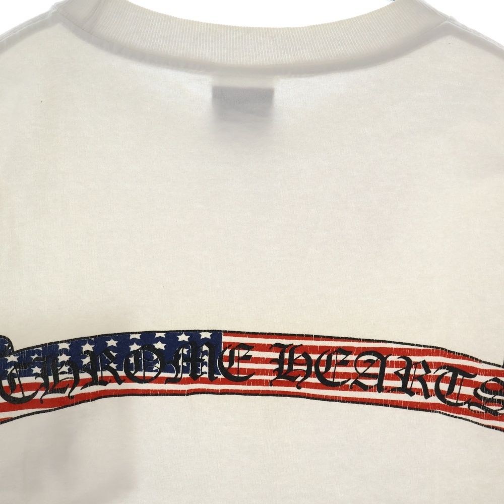 クロムハーツ キッズ Tシャツ 星条旗 バックプリント USA製 CHROME HEARTS クロムハーツ（原本無） ダガー 星条旗 バック