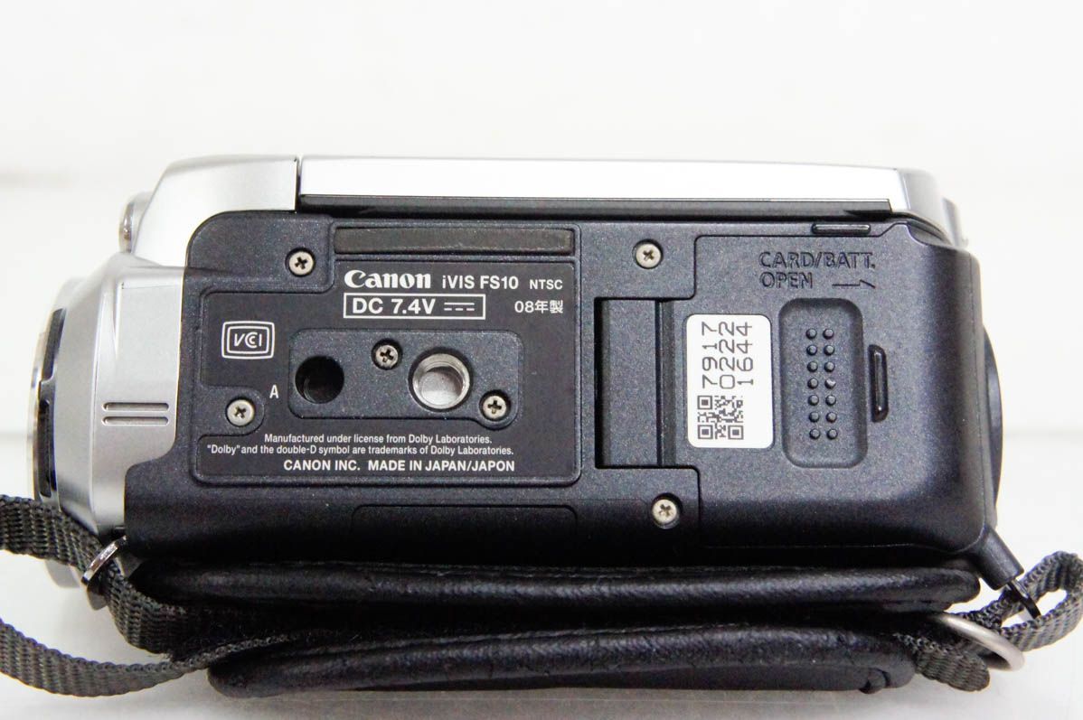 中古】CANONキヤノン デジタルビデオカメラ メモリータイプ iVIS FS10