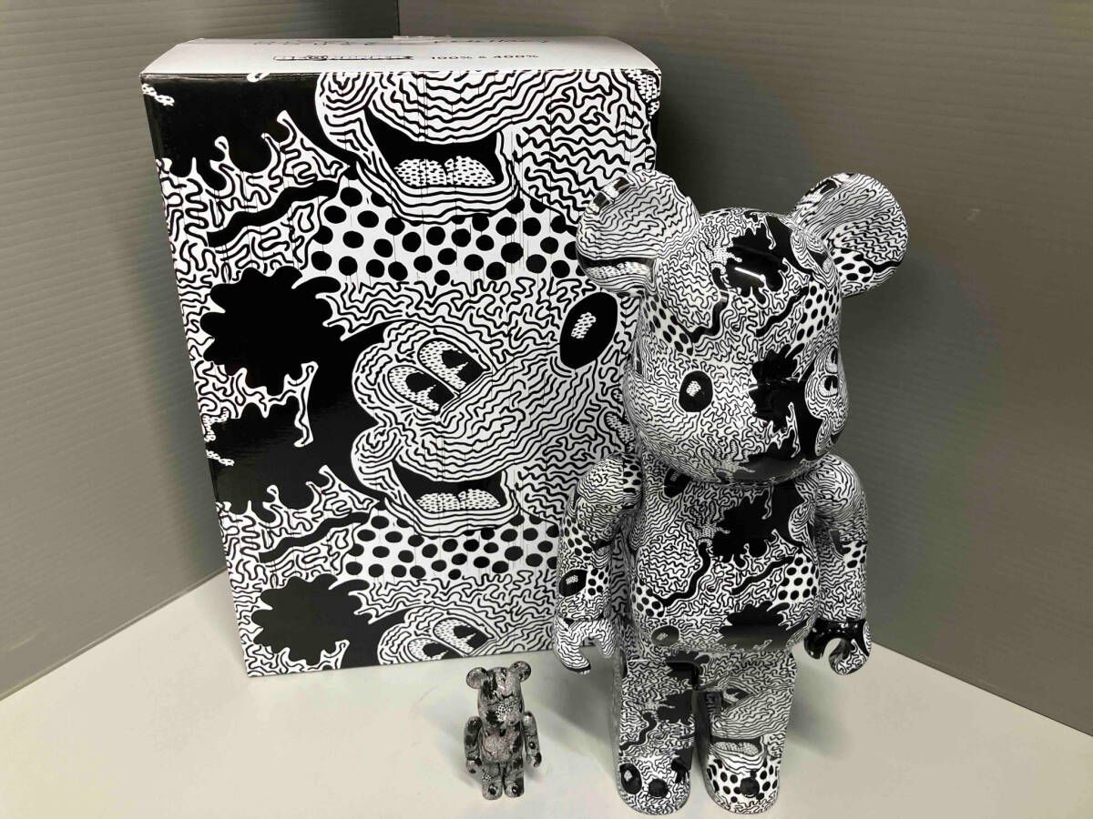 メディコム・トイ Keith Haring Mickey Mouse 100%&400% BE