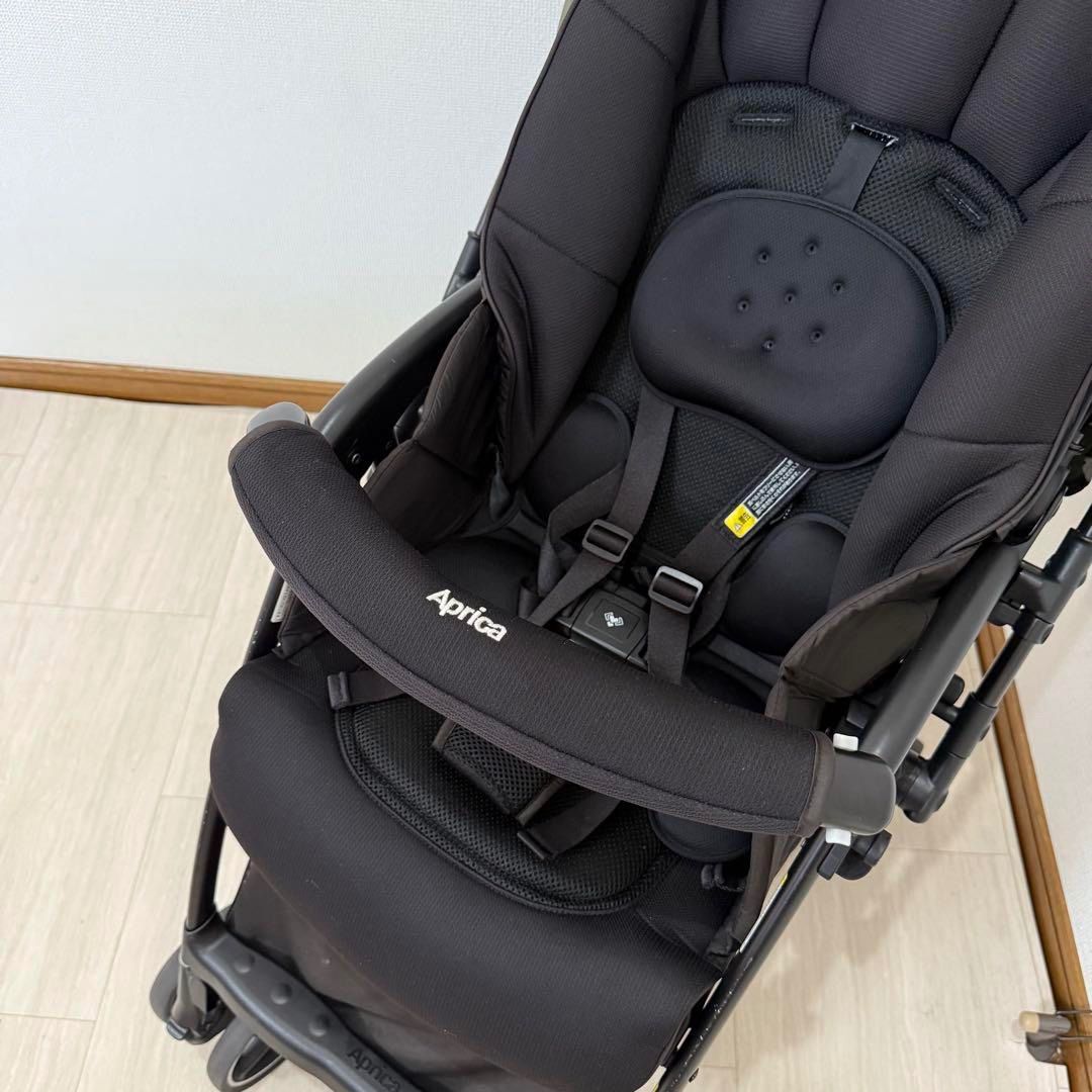 美品】Aprica アップリカ ラクーナクッション AE ベビーカー グリーン