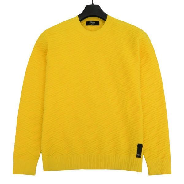 良品 FENDI フェンディ 2022 FZX005 FF モノグラム ジャガード クルー