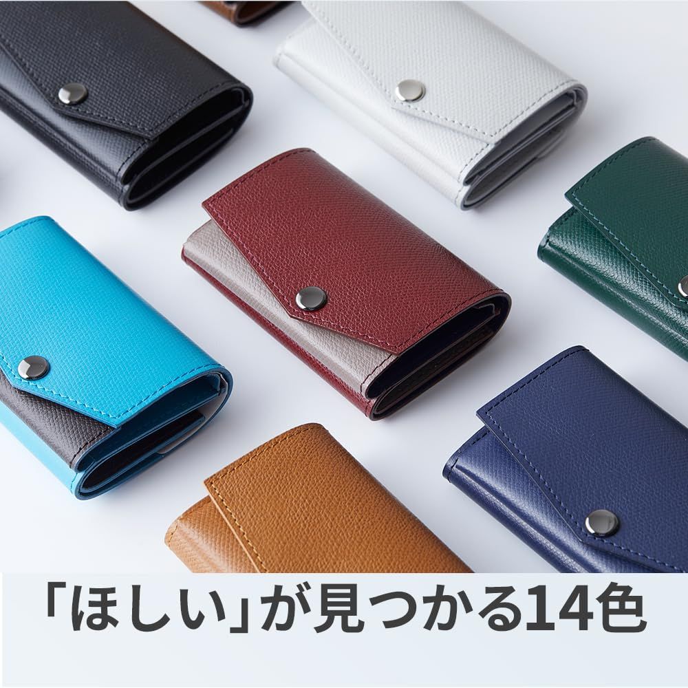 アブラサス] 小さい財布 メンズ レディース 財布 日本製 本革 ブラック