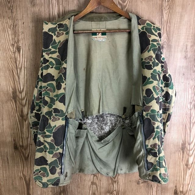 USA古着 ダックハンターカモ 70s 1960s-70s USA Duck hunter Camo
