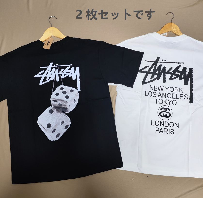 Stussy Tシャツ 2枚セット STUSSY ステューシー 半袖 Tシャツ 2 枚セットです 男女兼用