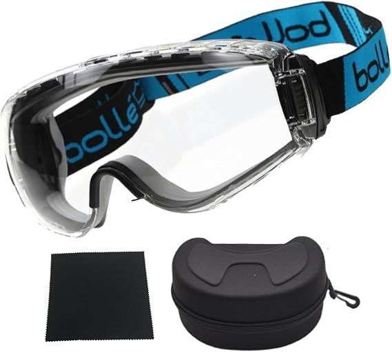 ２個bolle SAFETY　PILOT2　シューティングゴーグル　眼鏡着用可 PILOT 2 | パイロット2 クリア | Bollé Safety