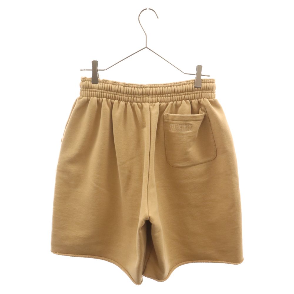 VETEMENTS (ヴェトモン) Anarchy logo shorts Caramel UE63SP261C アナーキーロゴ ショーツ  ハーフパンツ スウェット キャラメル ベージュ - メルカリ