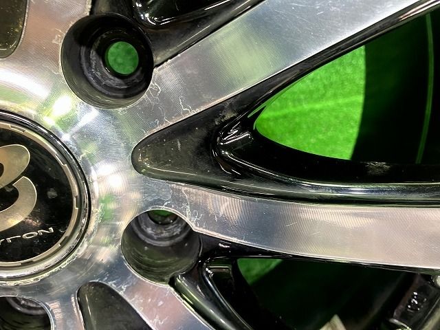 BYRON ｳﾞｪｾﾞﾙ ホイール アルミ ブラックポリッシュ 17インチ 7J 5穴 4本 114.3 48