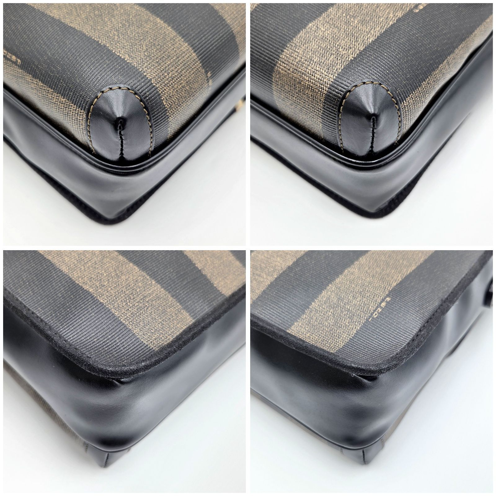 FENDI フェンディ ショルダーバッグ ペカン ゴールド金具 PVC
