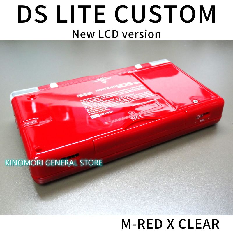 DS LITE CUSTOM M-RED X CLEAR NEW LCD Ver - メルカリ