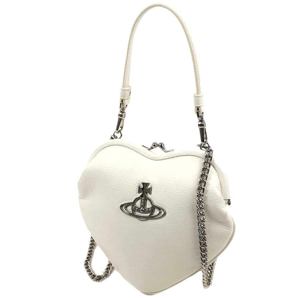 ヴィヴィアン ウエストウッド ハンドバッグ 肩掛け がま口 ハート ホワイト Vivienne Westwood BELLE HEART FRAME  PURSE WHITE 4304006N-S000D-A401 - メルカリ