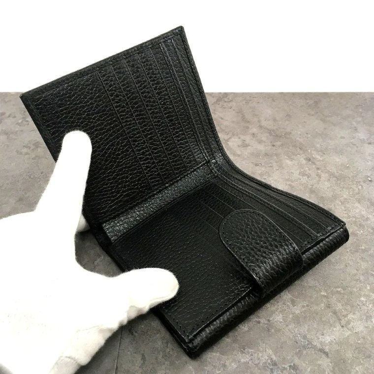 送料込み！ 極美品 GUCCI Wホック財布 615525 インターロッキング  