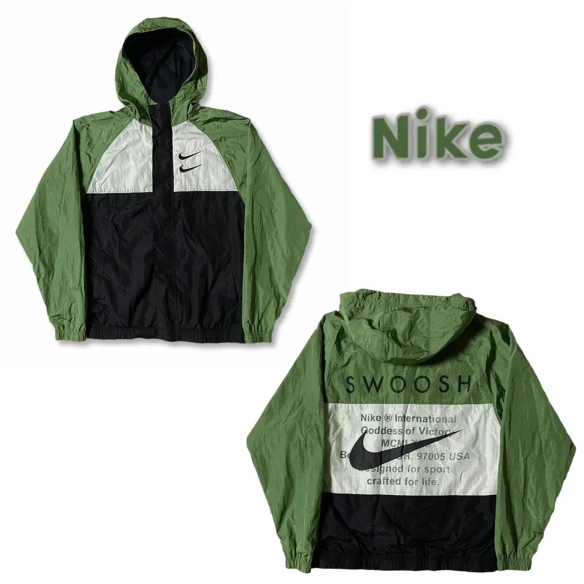Nike ナイキ ダブル スウッシュ ウーブン ウインドブレーカー ジャケット