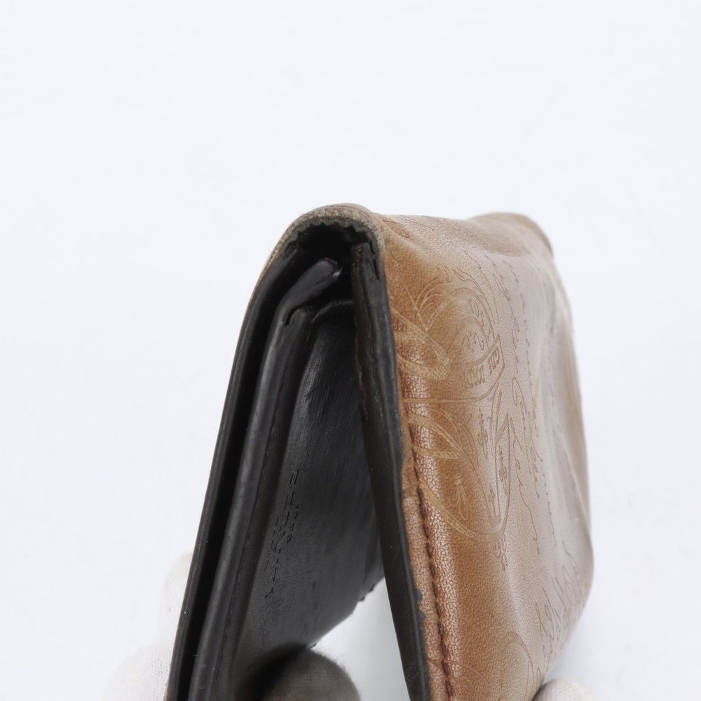 ベルルッティ エベネ カリグラフィ スクリット レザー 長財布 二つ折り  