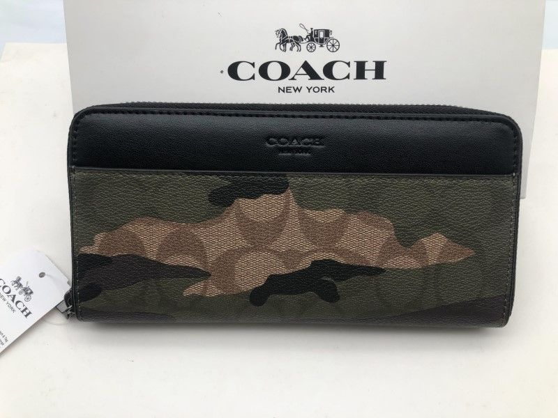 コーチ COACH 長財布 財布 シグネチャー アコーディオンラウンドジップウォレット新品c155C F87189