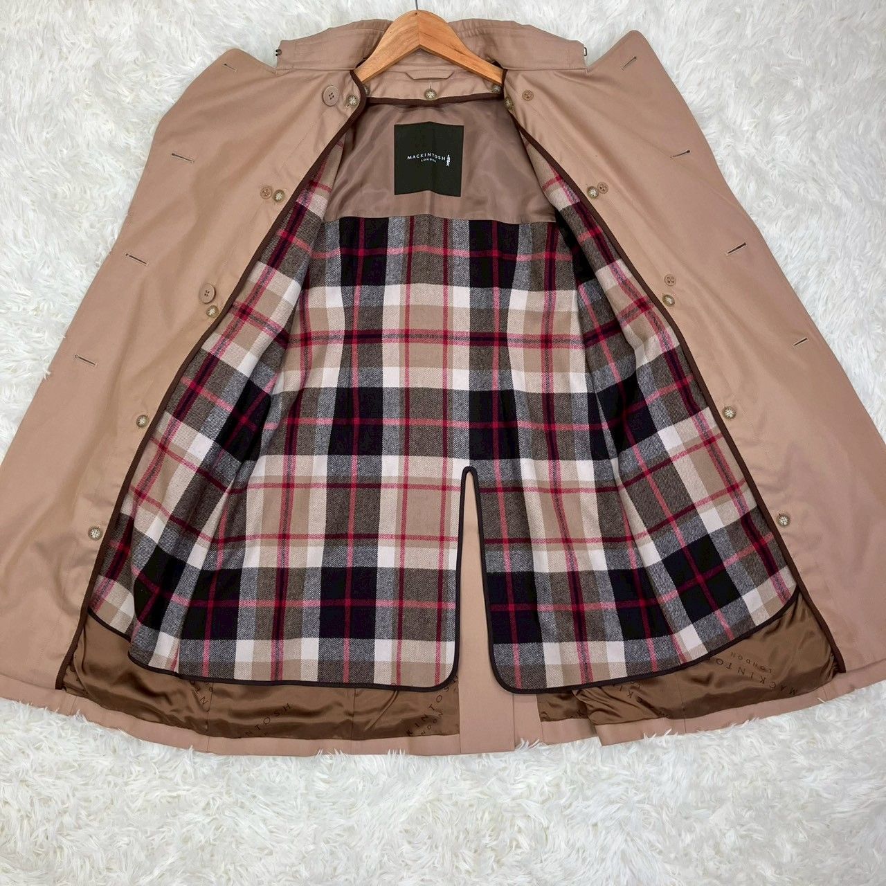 マッキントッシュロンドン トレンチコート ライナー付き ベルト付き