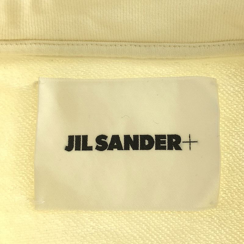 JIL SANDER+ / ジルサンダープラス | ネック刺しゅう オーバーサイズ モックネックスウェット | XS | アイボリー | レディース JIL SANDER+ / ジルサンダープラス | ネック刺しゅう オーバー