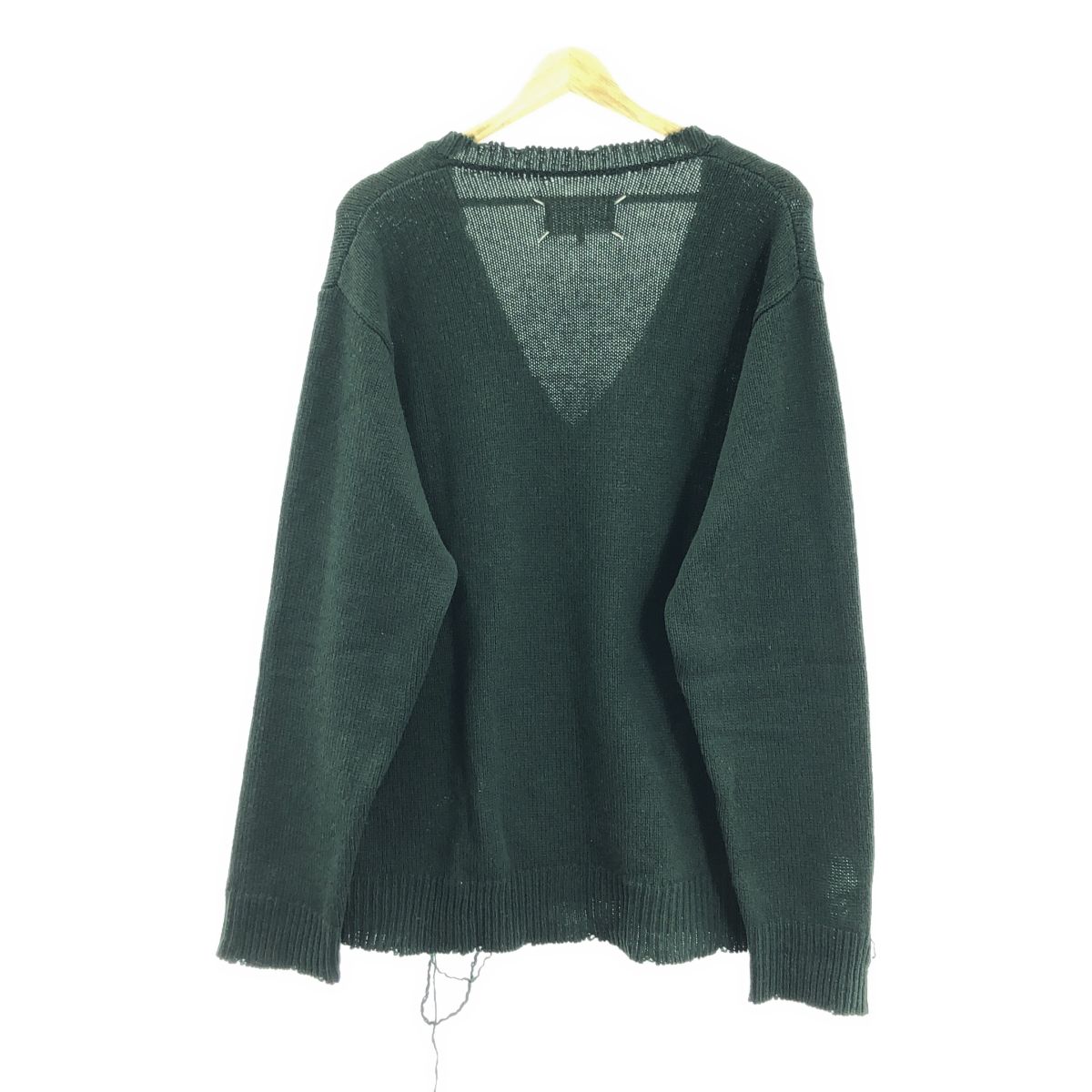 Maison Margiela / メゾンマルジェラ | ウール デストロイ Vネック 