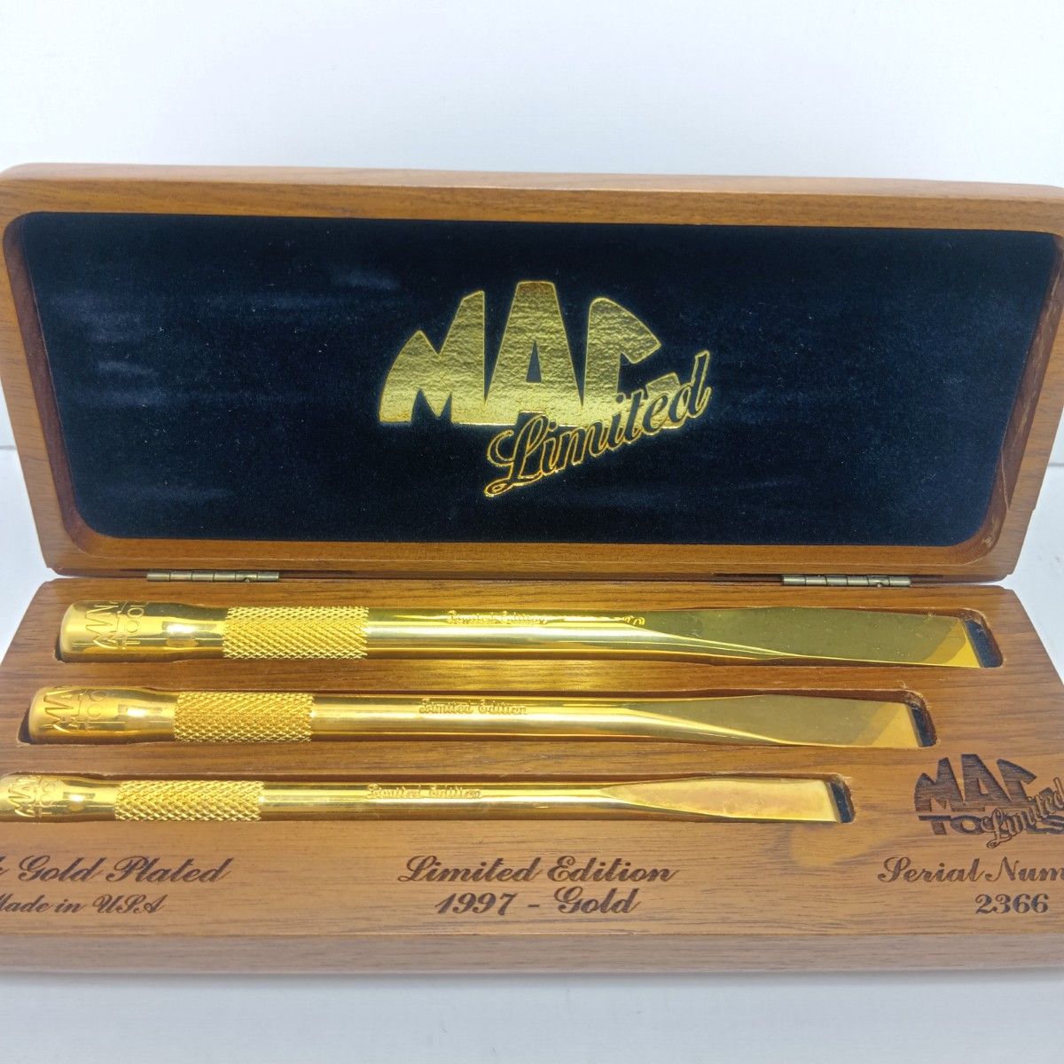 MAC TOOLS マック たがね ♥品 S ケース付 2366 1997年製24Kメッキ モデル