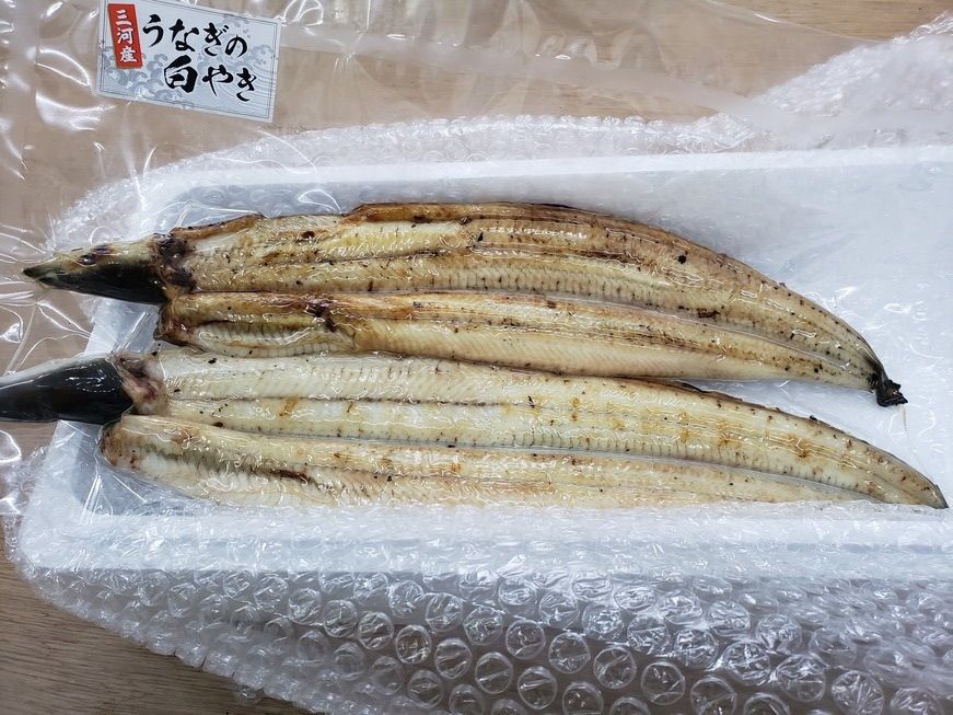 【愛知三河産】特特大うなぎ　鰻白焼き約220g×2尾セット！-3