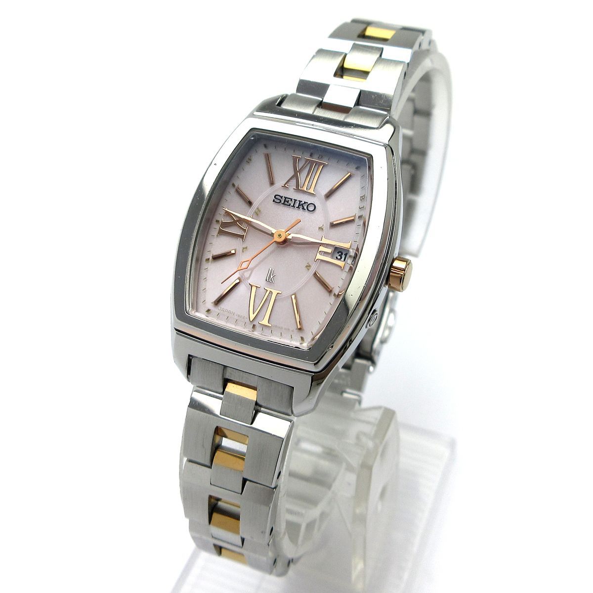 SEIKO ルキア 1B22-0AR0 電波ソーラー レディース腕時計 セイコー ルキア ソーラー電波 レディース ピンク 1B22-0AZ0
