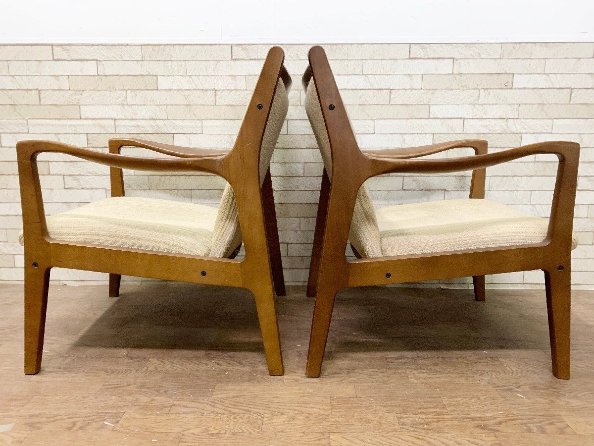 ヴィンテージ オールドカリモク ダイニングチェア 2脚セット RUSTIC