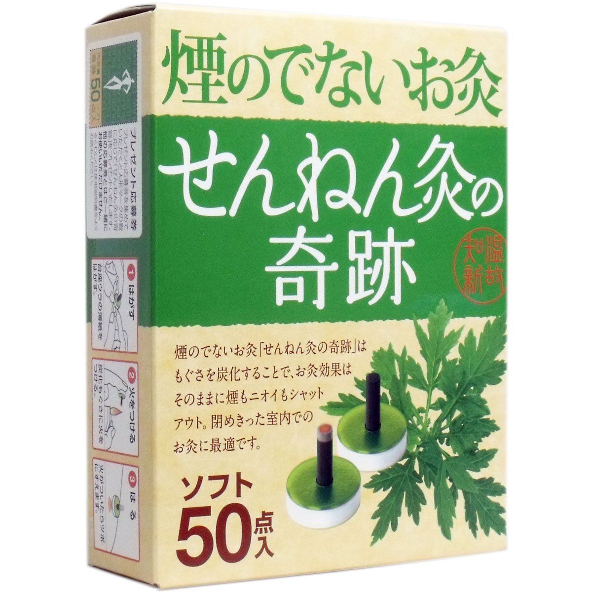 送料無料（沖縄は1000円) 煙の出ないお灸 せんねん灸 奇跡 レギュラー