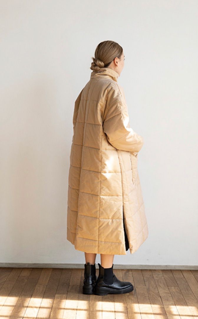 CAVEZA ROSSO スクエアキルティング中綿ロングコート 【公式通販】