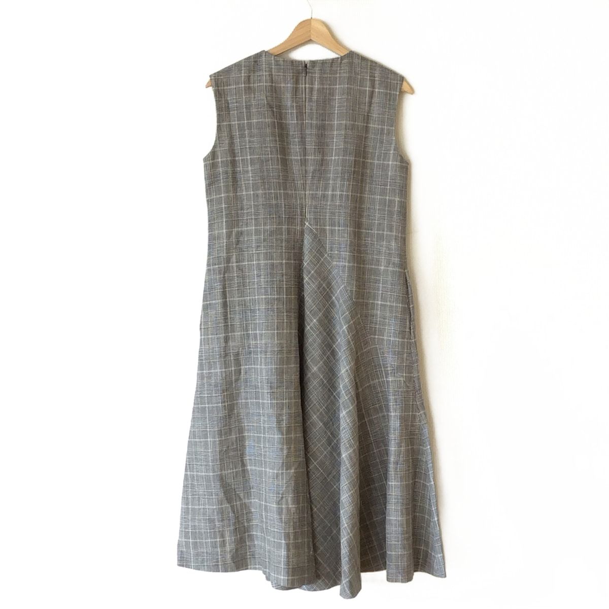 ENFOLD エンフォルド ワンピース ブラック グレー サイズ:36(S