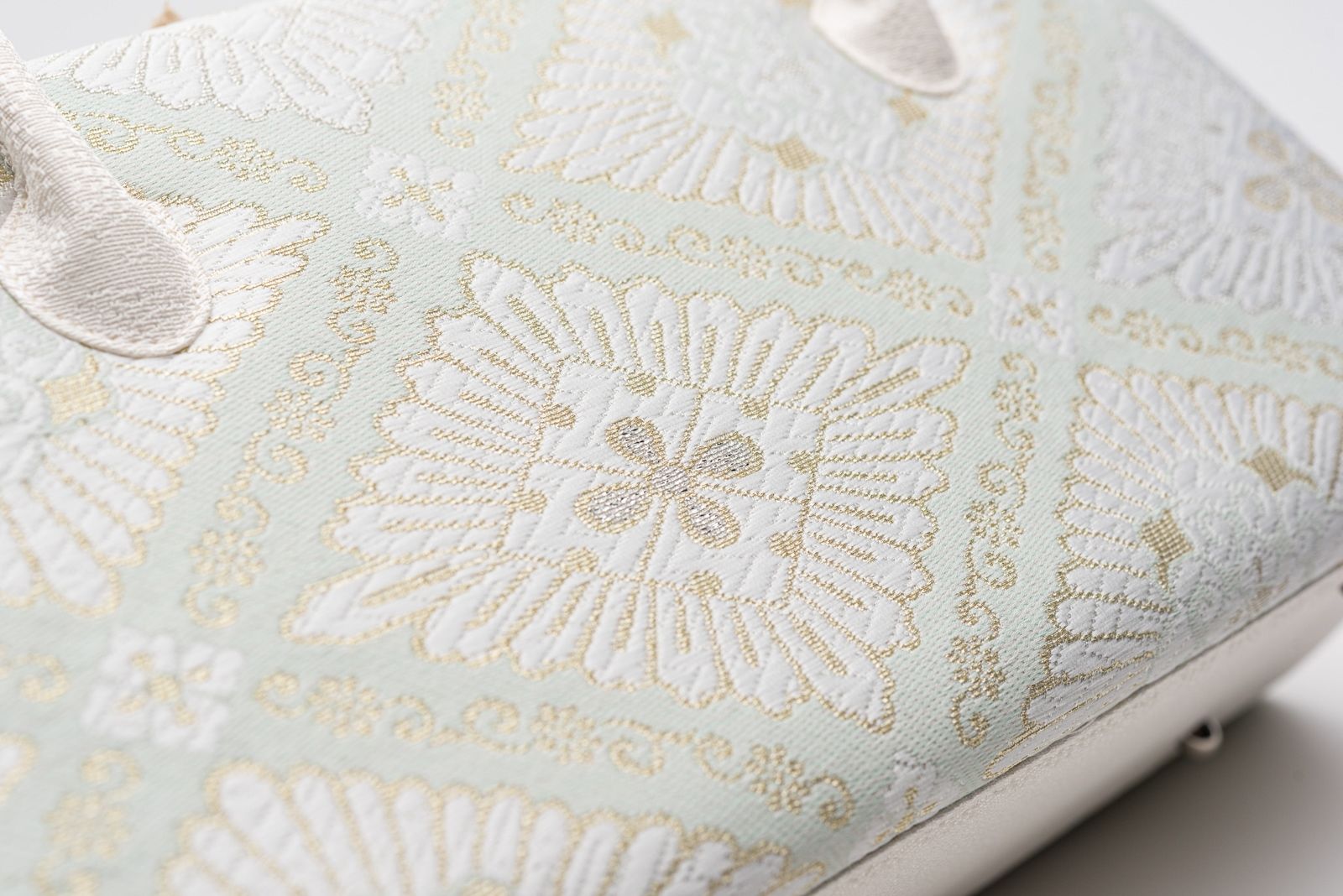 利休バッグ 白梅 ミントグリーン 菱華紋 - メルカリ