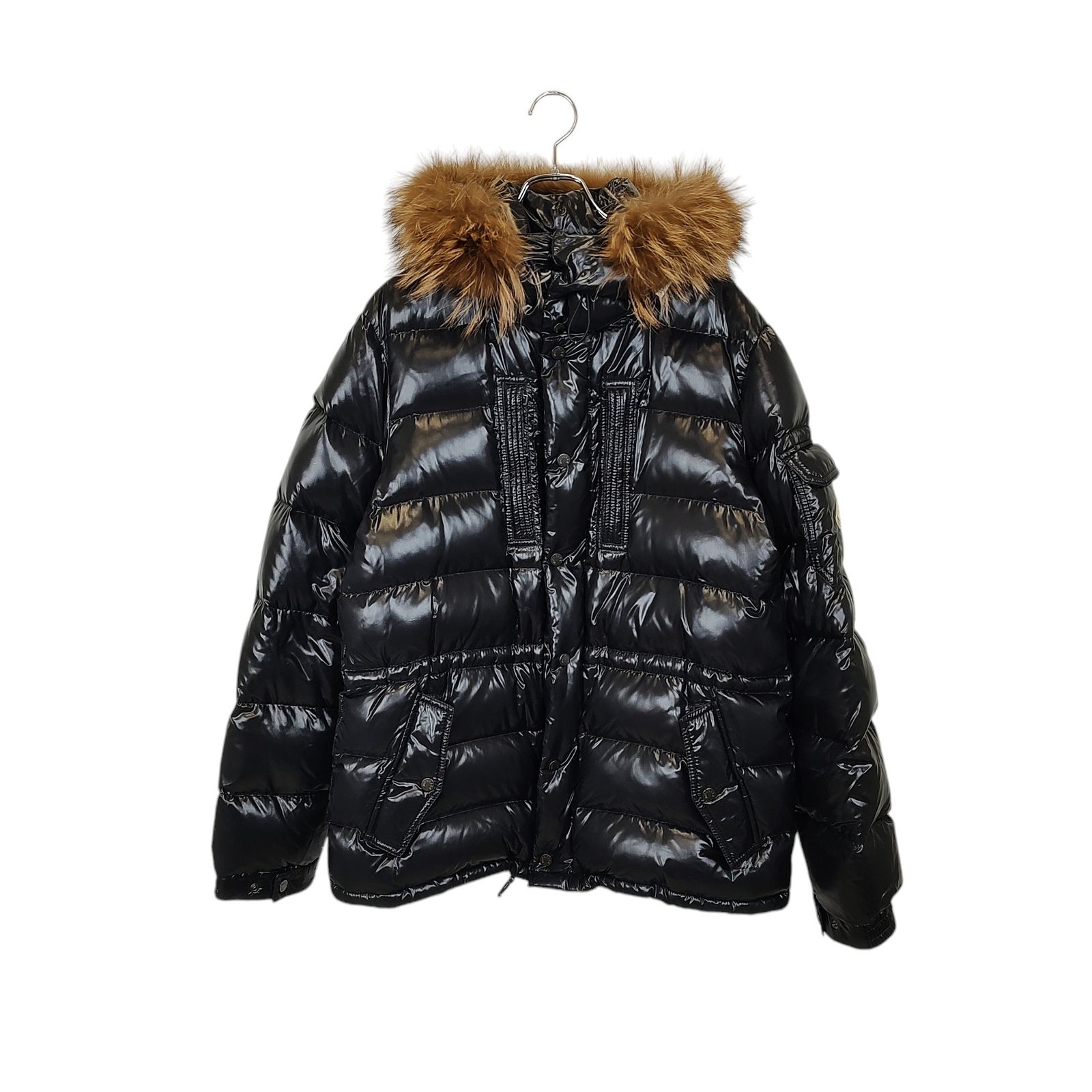 MONCLER モンクレール ROD フード ファー ダウンジャケット 44502-91-68950 5 ブラック