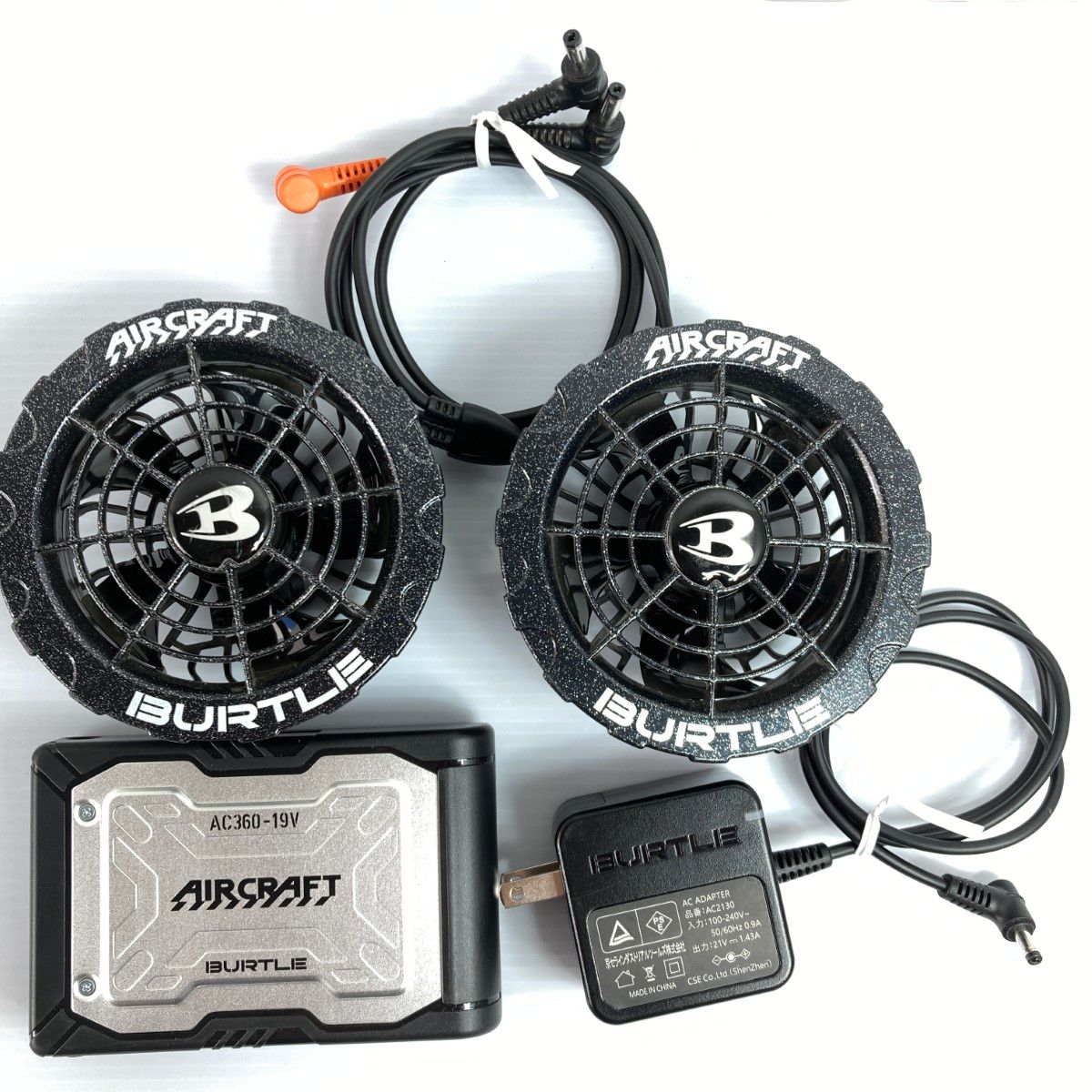 KYOCERA AIRCRAFT AC360-19V 空調ファン バッテリ2個付 KYOCERA