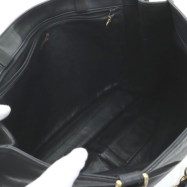 広尾店】シャネル CHANEL ココマーク チェーントートバッグ ラムスキン  