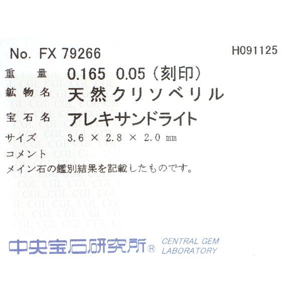 ajour/アジュール 希少 Pt900 アレキサンドライト ダイヤモンド リング  