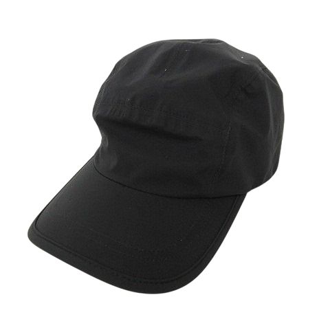グラフペーパー Graphpaper 美品 24AW PERTEX SHIELD Jet Cap 帽子 防水性 ロゴプリント ワンサイズ 黒 ブラック
