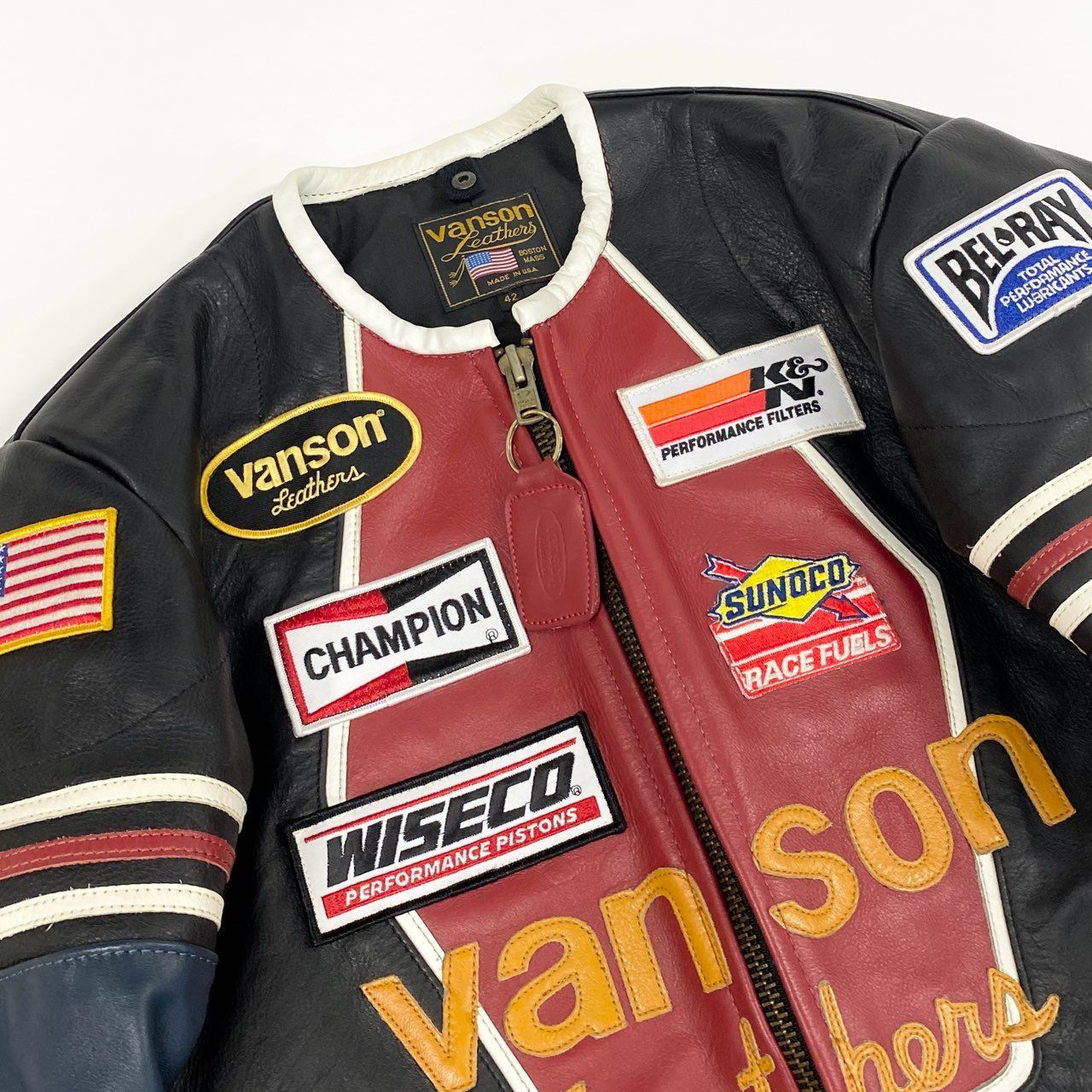 49f2 VANSON バンソン USA製 BOSTON MASS ワンスター シングル