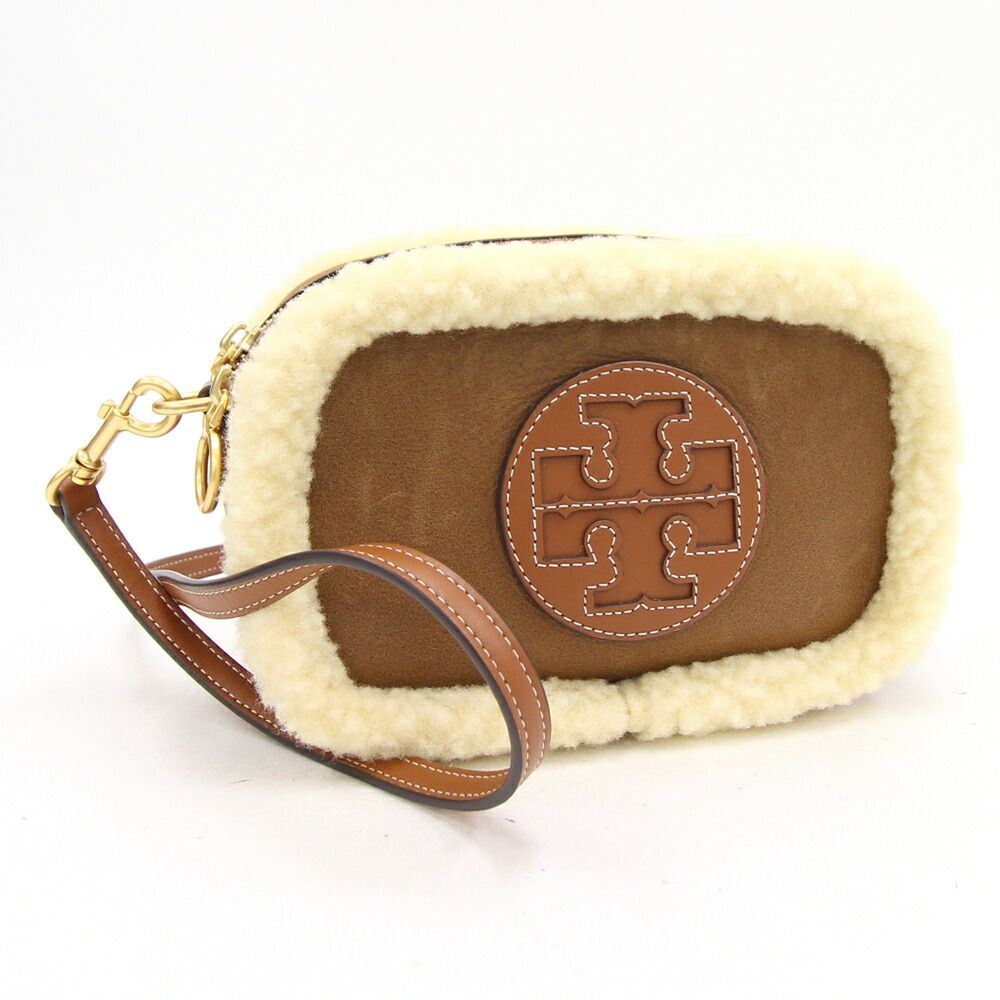 トリーバーチ ショルダーバッグ ペリー ボンベ ブラウン - メルカリ