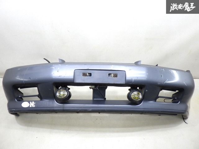 希少 HR32 R32 スカイライン 純正 電動可変 GTオートスポイラー フロント バンパー スポイラー オプション フォグランプ付 棚2F-G-3
