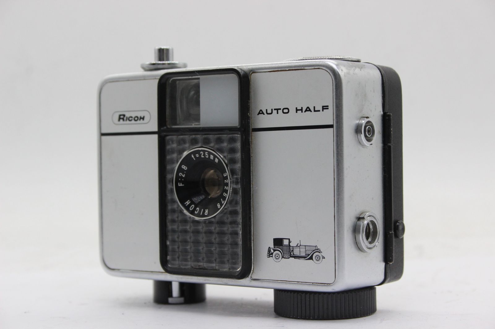 訳あり品】 【珍しい車の絵付き】リコー Ricoh Auto Half E 25mm
