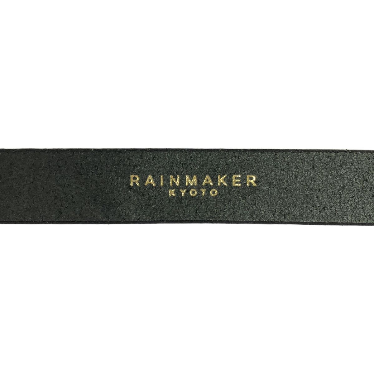 【美品 RAINMAKER レザー】ノットベルト ブラック フリーサイズ 美品 RAINMAKER レインメーカー KNOTTED BELT レザー ノット ベルト