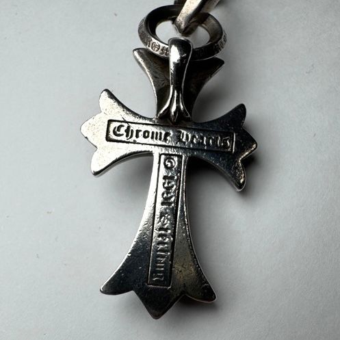 CHROME HEARTS クロムハーツ スモールCHクロス ベイル SV925 ネックレス ペンダント チャーム 22033726 RS CHROME HEARTS クロムハーツ DBL CH CRS SML P⁄DMND スモールダブルCH